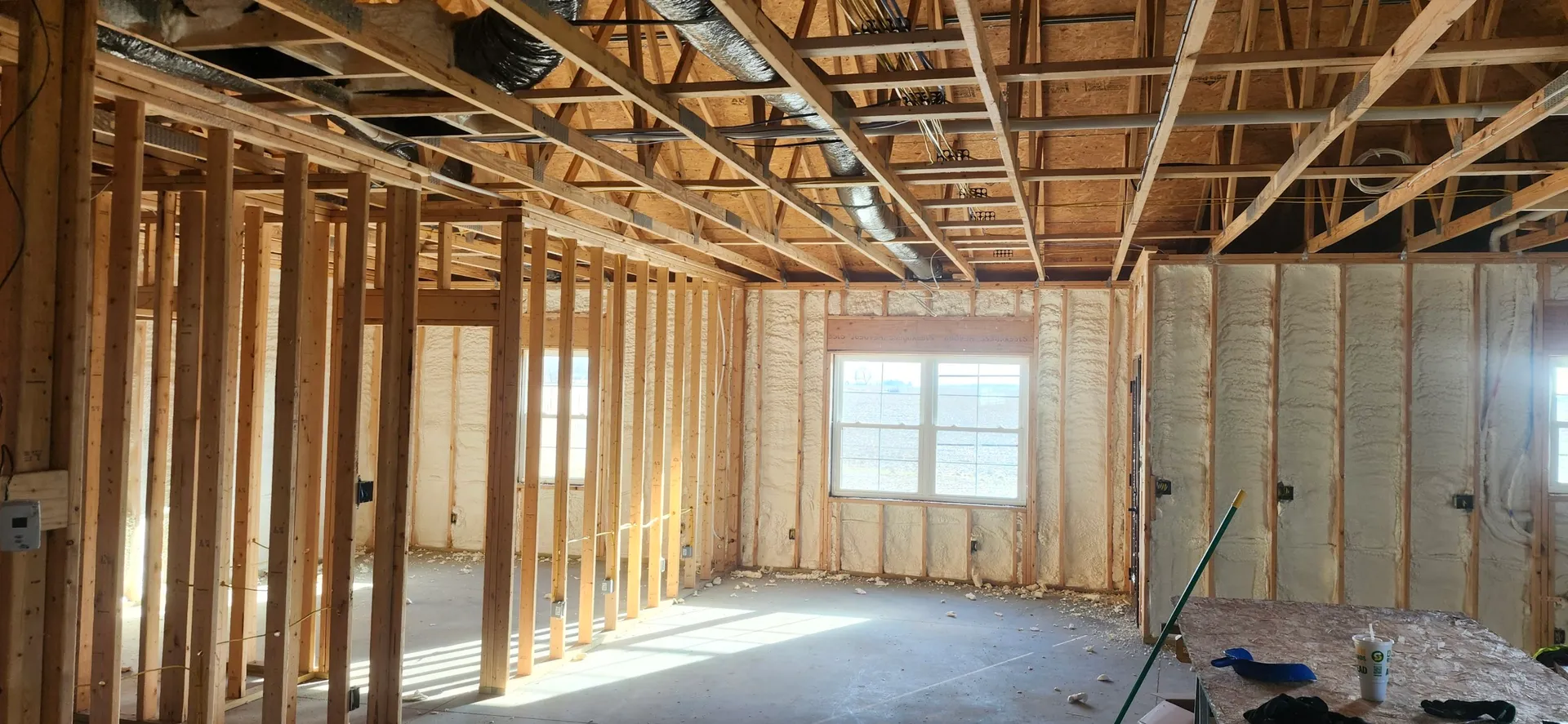 Spray foam insulation contractors in Indianapolis and Noblesville installing residential foam