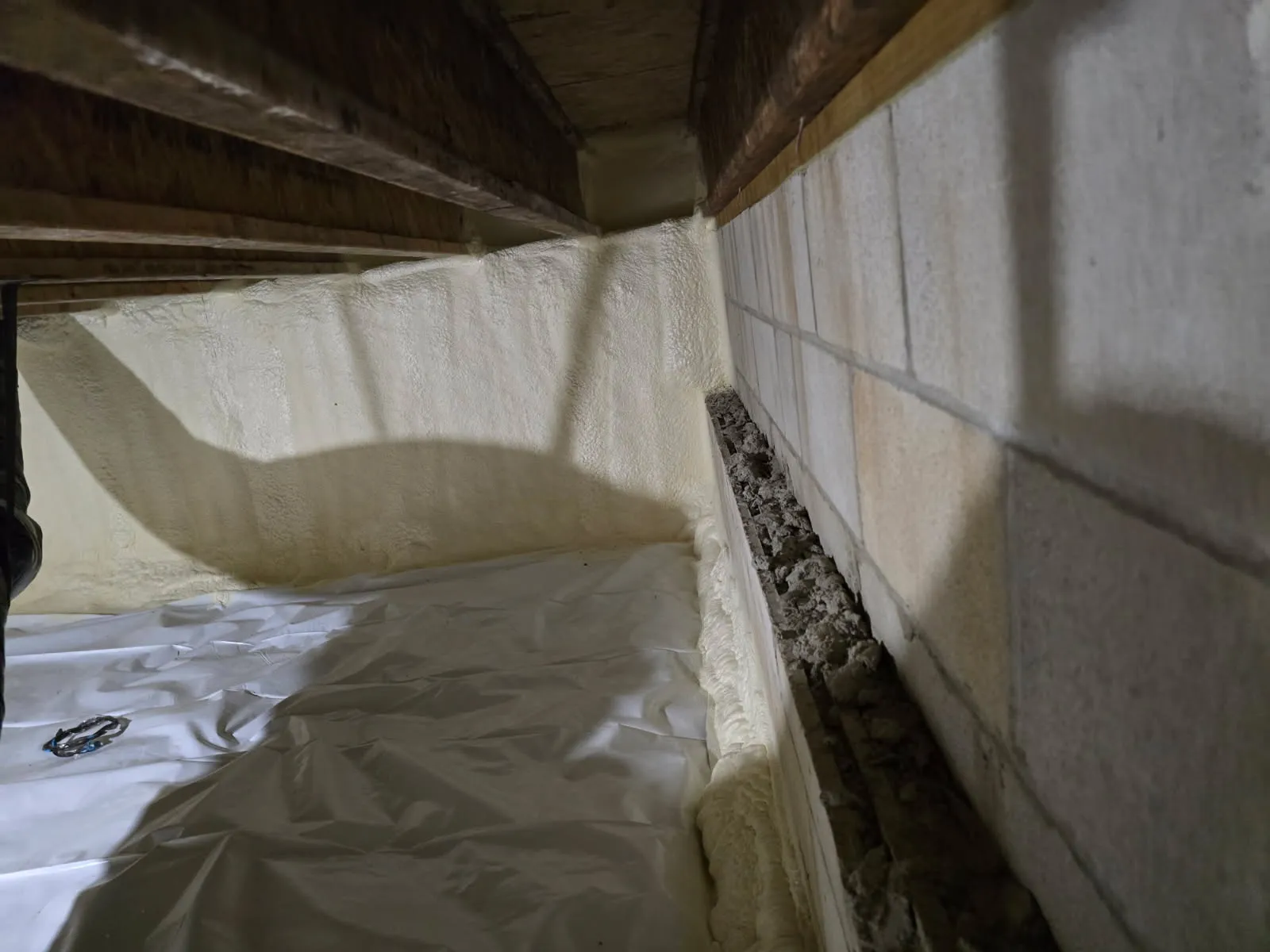 Rim joist and sill plate insulation on block foundation crawlspace